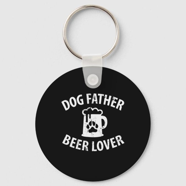 Llavero Papi Gift Dog Padre Beer Lover (Anverso)