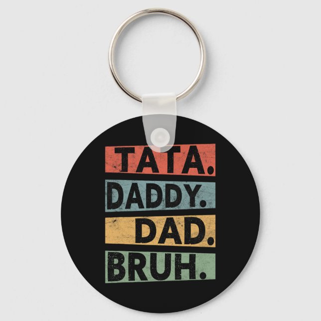 Llavero Papi Papá Hermano Día del Padre Vintage Divertido  (Anverso)