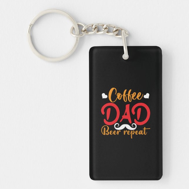 Llavero Papi Regalo Café Papá Repito (Frente)
