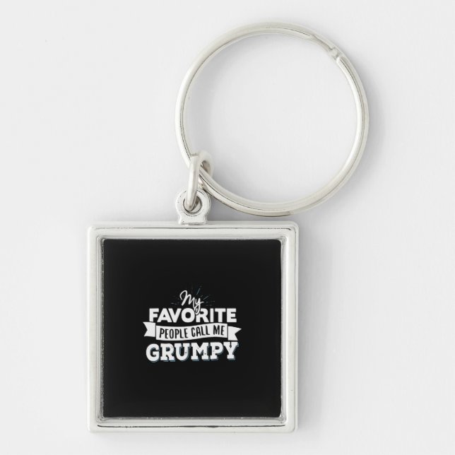 Llavero Papi Regalo Mi Gente Favorita Me Llama Grumpy (Frente)