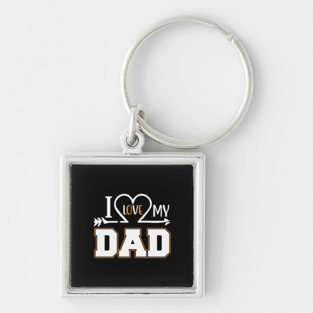 Llavero Papi Regalo que amo a mi padre (Frente)