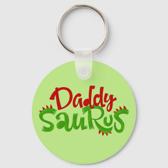 Llavero Papi Saurus Dinosaur Lettering (Anverso)
