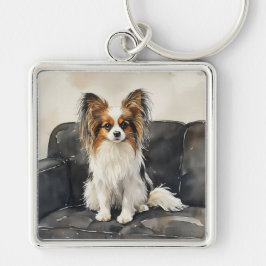 Llavero Papillion Acrylic Photo Tile