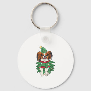 Llavero Papillon Dog Navidades Camisas navideñas Papill Ma