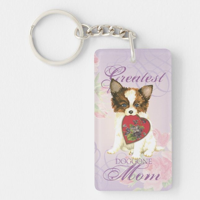 Llavero Papillon Heart Mom (Frente)