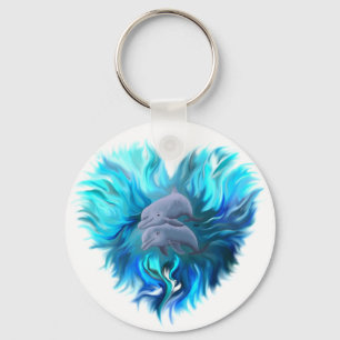 Llavero Par de delfines