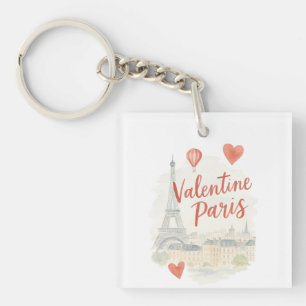 Llavero Para Amantes de París Arte Romántico de San Vale