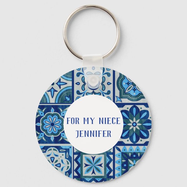 Llavero Para mi sobrina sobrino regalo de cumpleaños 15 Az (Anverso)