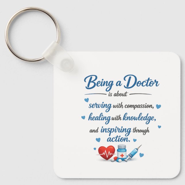 Llavero para regalos de médico  (Anverso)