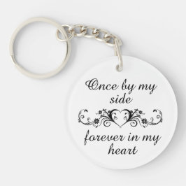 Llavero Para siempre en mi corazón el recuerdo Mascota per