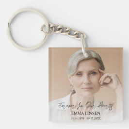 Llavero Para Siempre En Nuestro Corazón Foto Funeral