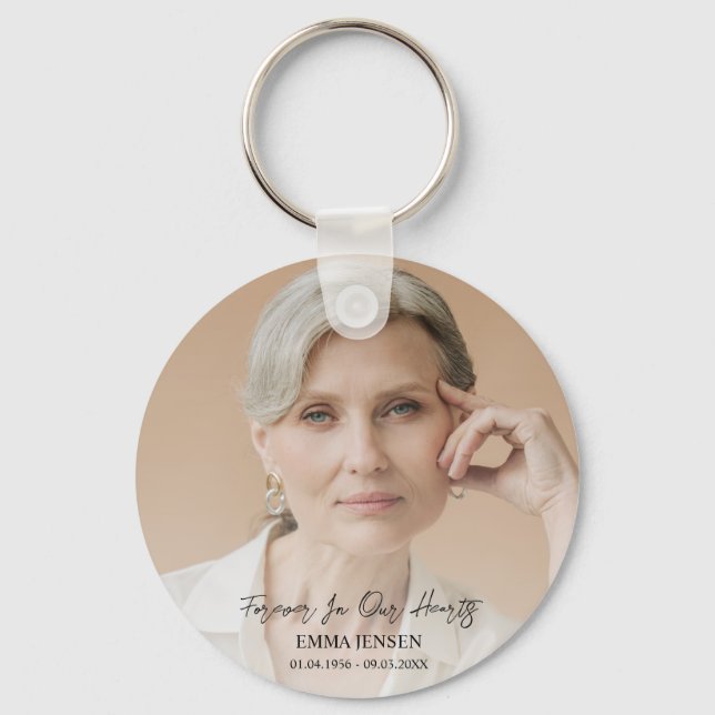 Llavero Para Siempre En Nuestro Corazón Foto Keychain Fune (Anverso)