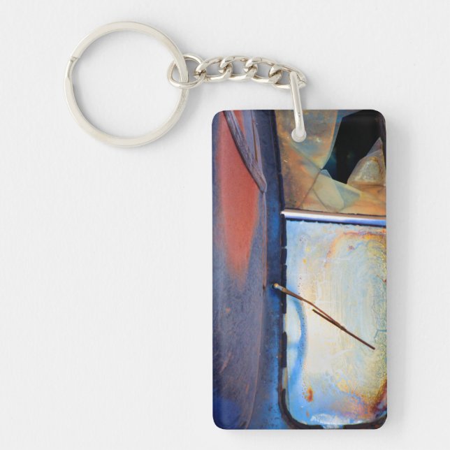 Llavero Parabrisas de un viejo camión oxidado (Frente)