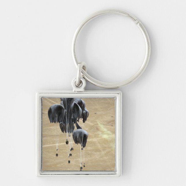 Llavero Paracaídas de paquetes de sistemas de entrega de c (Frente)