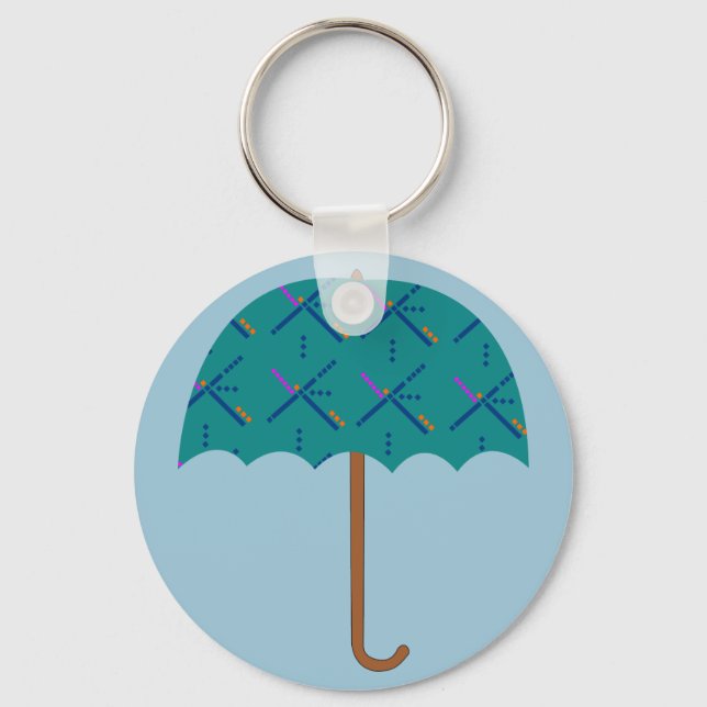 Llavero Paraguas de alfombra del aeropuerto PDX (Anverso)