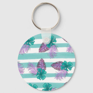 Llavero Paraguas floral tropical