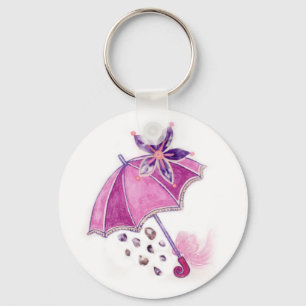 Llavero Paraguas rosado