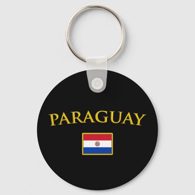 Llavero Paraguay Dorado (Anverso)