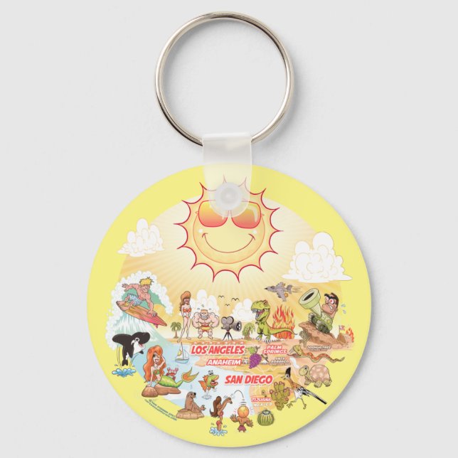 Llavero Paraíso costero del sur de California (Anverso)