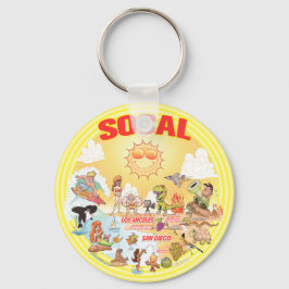 Llavero Paraíso de la playa de SoCal