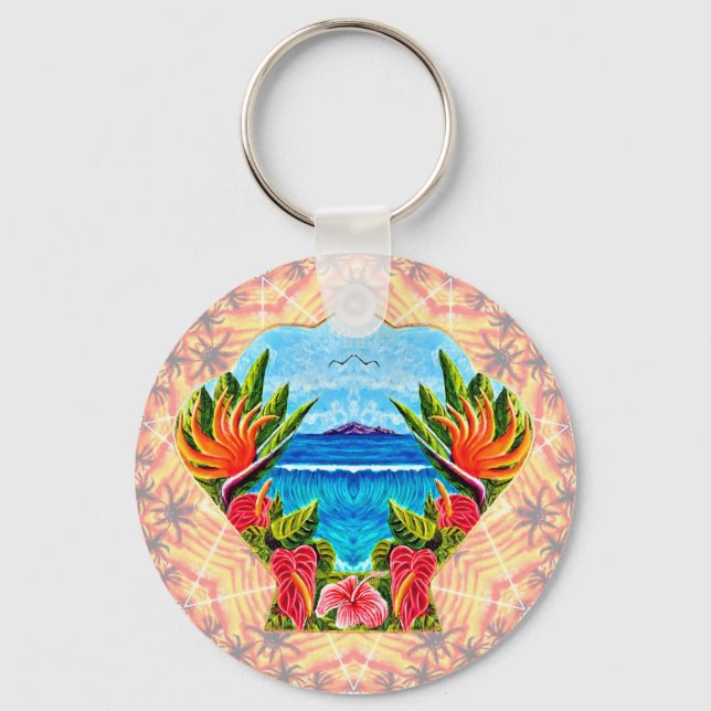 Llavero Paraíso hawaiano dos veces (Anverso)