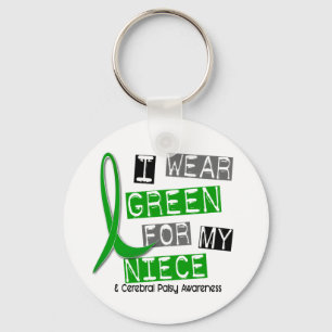 Llavero Parálisis cerebral llevo el verde para mi sobrina