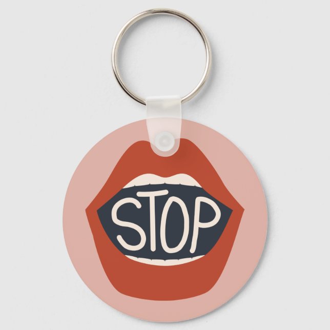 Llavero Parar los labios (Anverso)