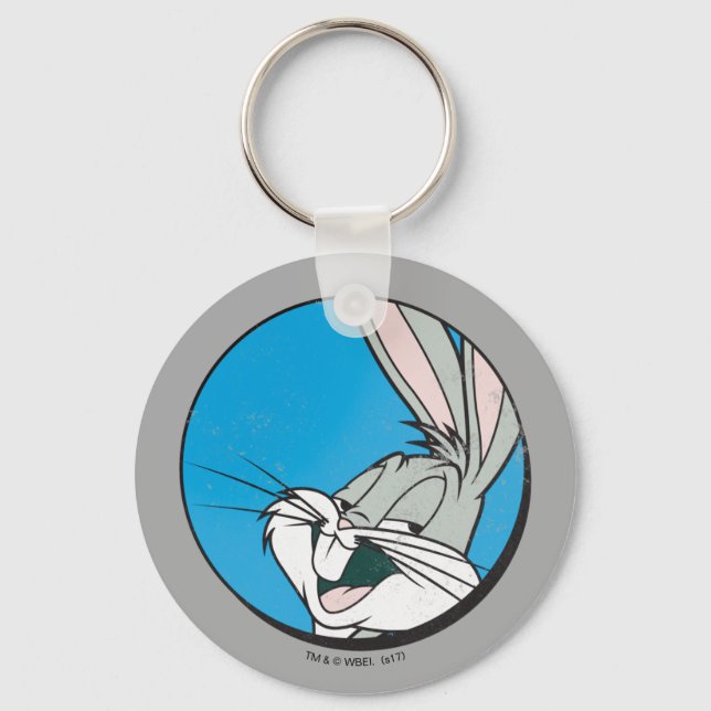 Llavero Parche azul retro BUGS BUNNY™ (Anverso)
