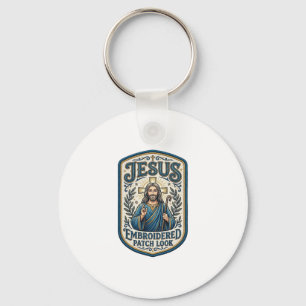 Llavero Parche Bordado De Jesús Mira Parche Bordado De Jes