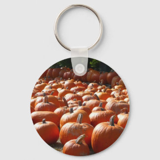 Llavero Parche de calabaza Fotografía de la cosecha otoñal