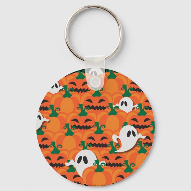 Llavero Parche de Calabazas Embrujadas de Halloween Fantas (Anverso)