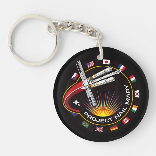 Llavero Parche de misión espacial (Frente)