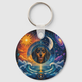 Llavero Parches de Amante de Dachshund. Parche/Insignia de