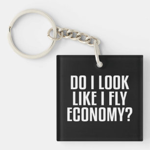 Llavero ¿Parece que Viajo en Clase Económica? Frase Divert