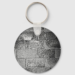 Llavero Pared blanco y negro. Digitaces Art.