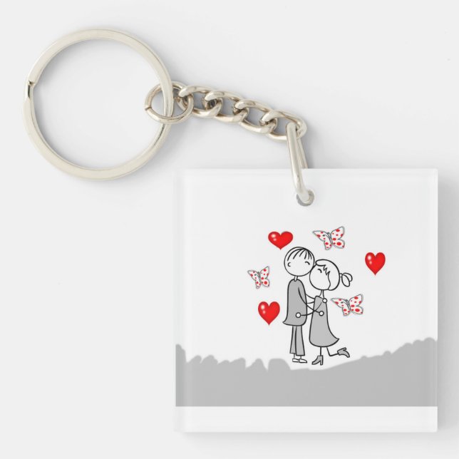 LLAVERO **PAREJA DE AMOR** KEYCHAIN (Frente)