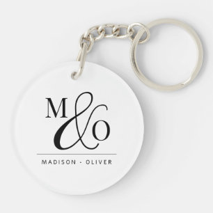 Llavero Pareja de Ampersand Monograma