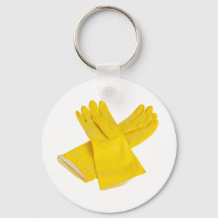 Llavero Pareja de guantes de látex