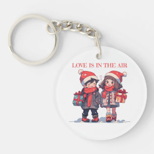 Llavero Pareja de Navidad - El amor está en el aire