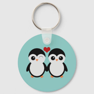 Llavero pareja de pingüinos
