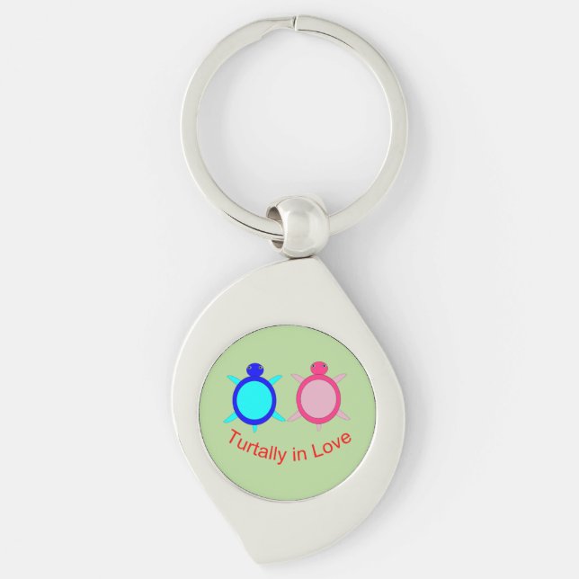 Llavero Pareja De Tortuga Cuta (Anverso)