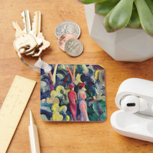 Llavero Pareja en el sendero del bosque de August Macke