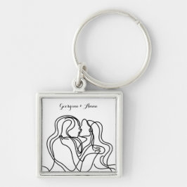 Llavero Pareja Sapphic Personalizada