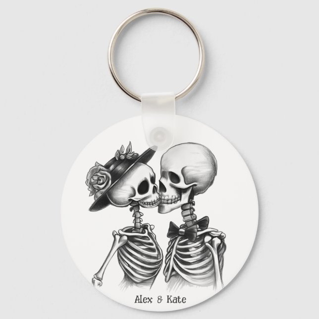 Llavero Pareja Skeleton (Anverso)