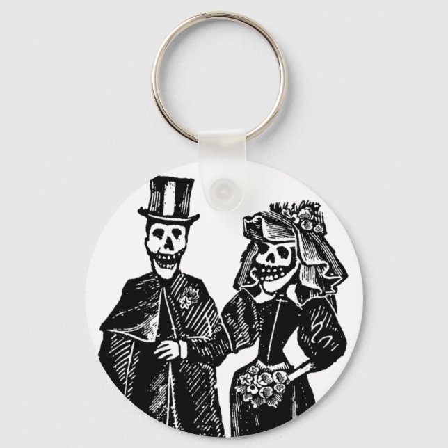 Llavero Pareja Skeleton - Keychain (Anverso)