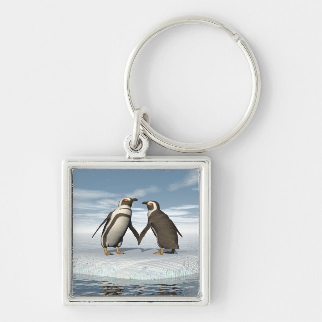 Llavero Pares de los pingüinos (Frente)