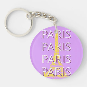Llavero París, arte de viajes, Minimalista, arte de viajes