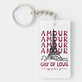 Llavero Paris City of Love – Eiffel Tower Travel Souvenir