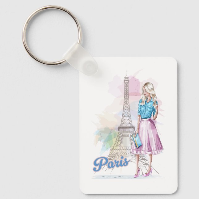 Llavero Paris Eiffel Tower sightseeing (Anverso)