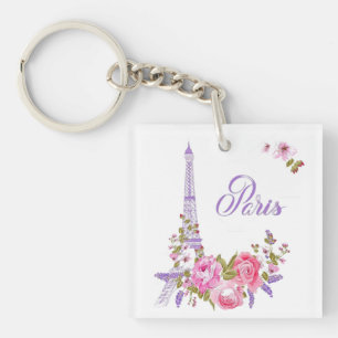 Llavero París en Flor Medianoche en París Floral París Rom